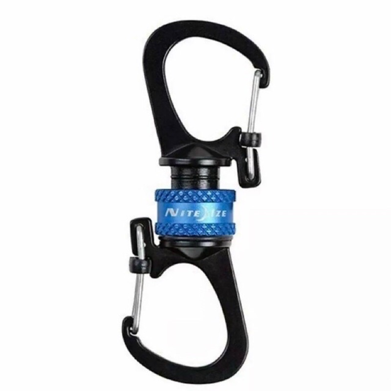 👉Móc khóa Nite Ize MSBL-03-R7 SlideLock Blue 360 ​​° -Mỹ
