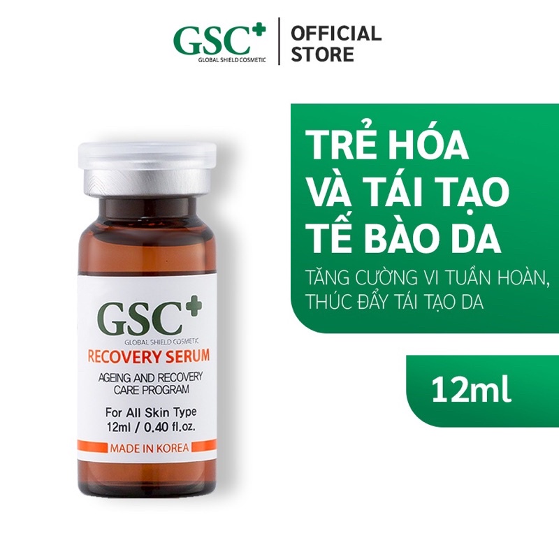 Serum tái tạo, trẻ hóa da, xóa nhăn GSC (mẫu mới)