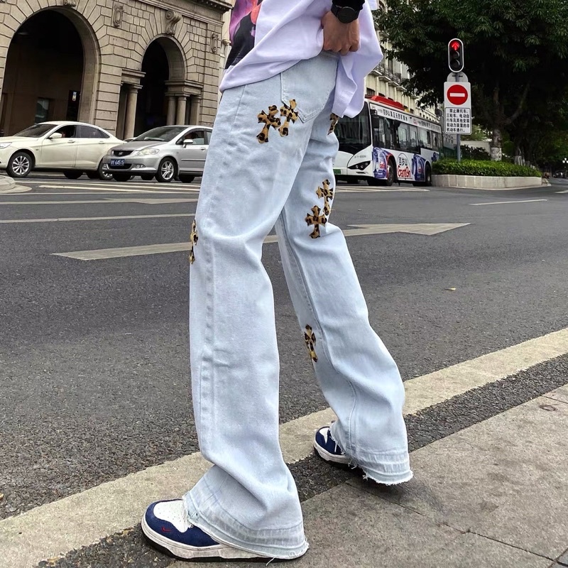 Quần Chorme hearts Da báo