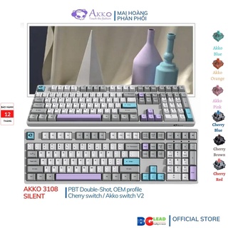 [Chính hãng] Bàn phím cơ AKKO 3108 Silent V2 ( Akko V2 & Cherry Switch) - Mai Hoàng phân phối vào Bảo hành