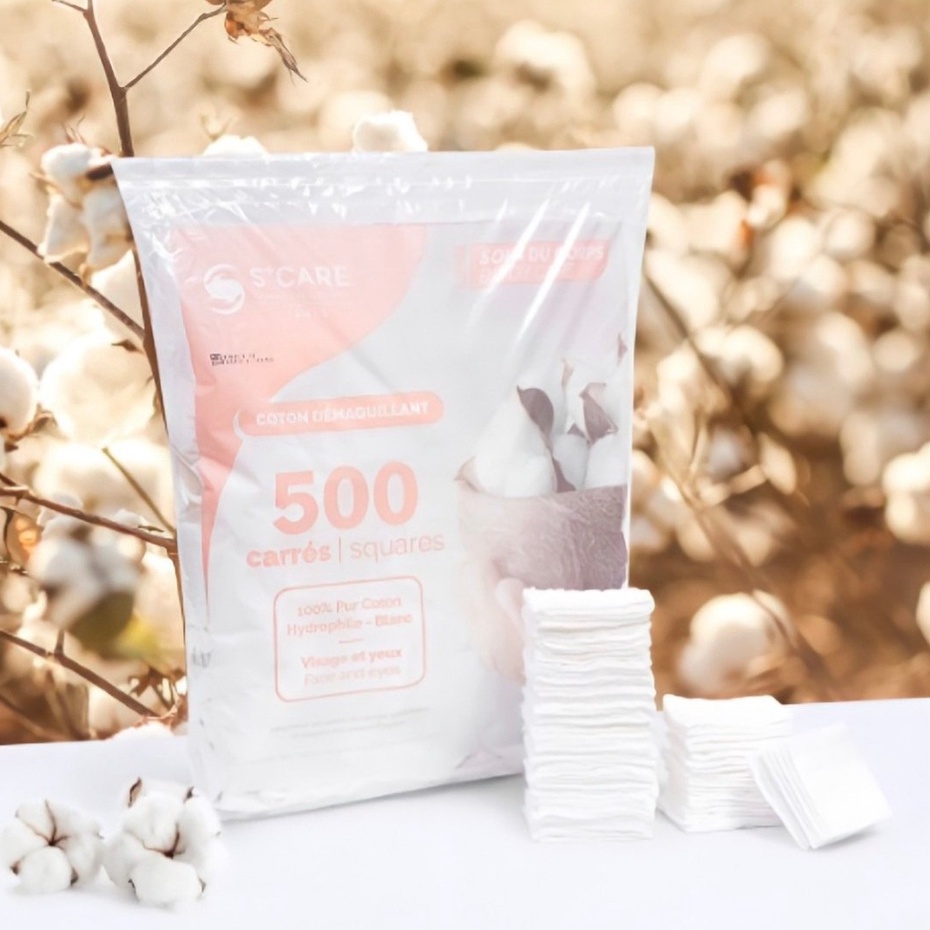 Bông tẩy trang S+Care 500m- Pháp