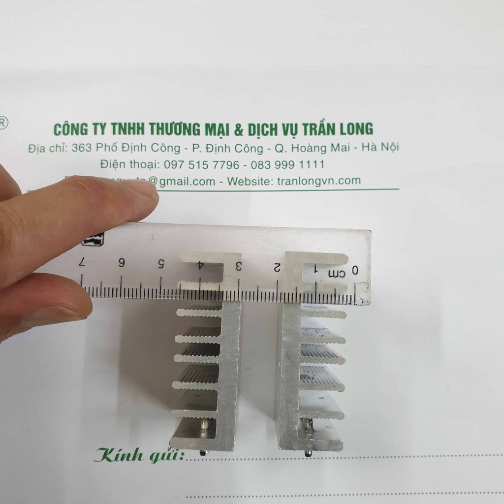 Bộ 2 tản nhiệt nhôm 54x16x30mm; Combo 2 nhôm tản nhiệt tháo máy