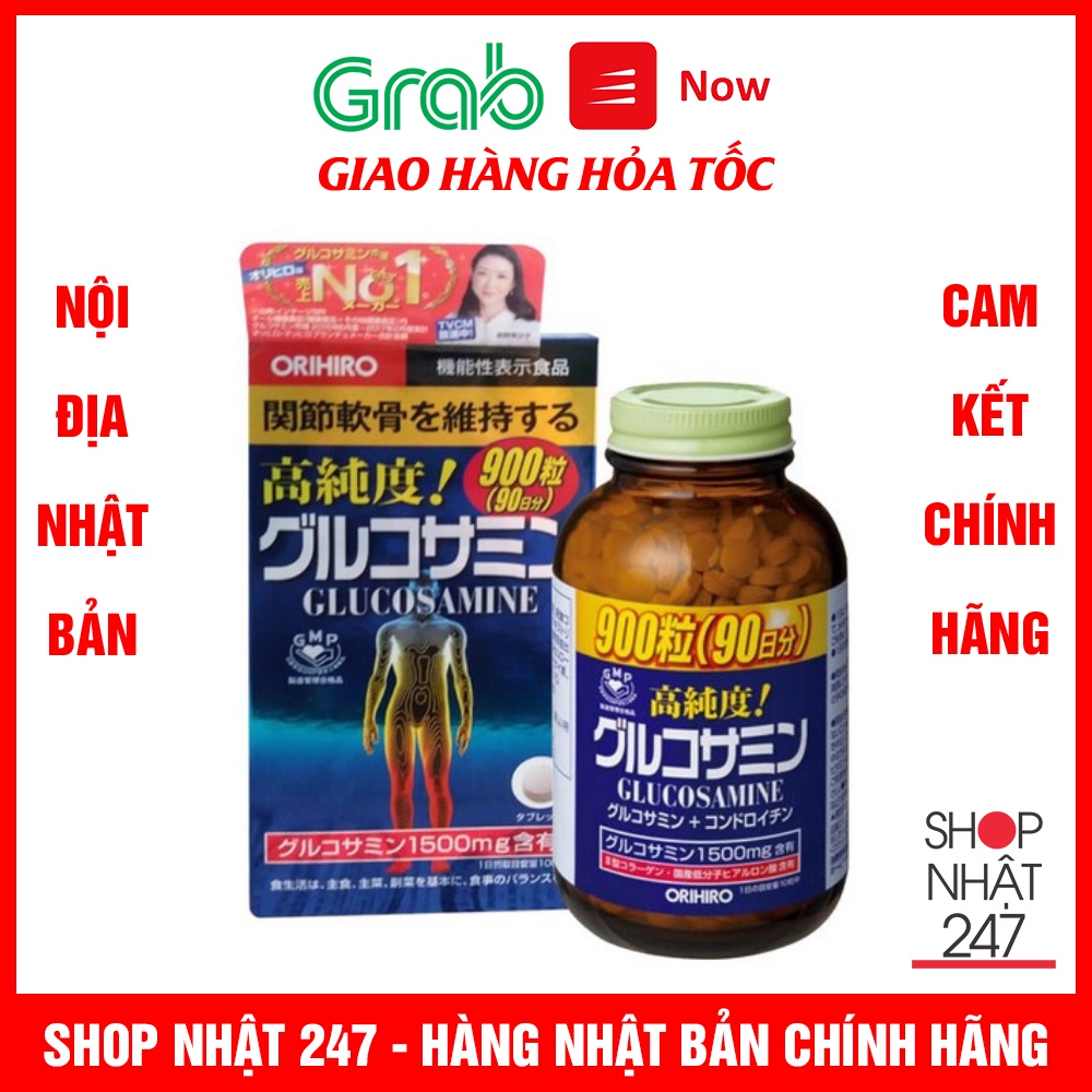 Viên xương khớp Glucosamine Orihiro 1500mg 900 viên Nhật Bản