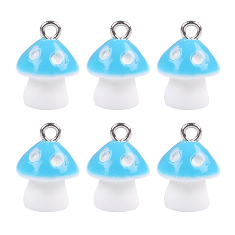 Mặt Dây Chuyền Hình Nấm Hoạt Hình Bằng Resin Diy