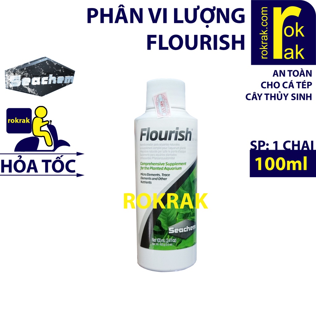 Seachem FLOURISH 100ml 250 ml Phân Nước Vi Lượng Tổng Hợp Cho Hồ Thuỷ Sinh