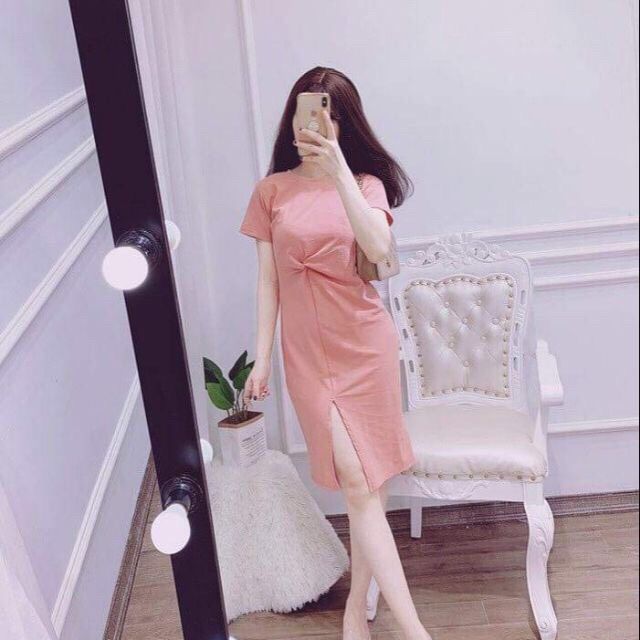 VÁY XOẮN EO CỔ TRÒN XẺ VẠT DÁNG XUÔNG | BigBuy360 - bigbuy360.vn