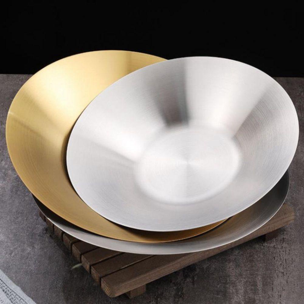 Đĩa Tròn Bằng Thép Không Gỉ 304 Tiện Dụng Cho Nhà Bếp