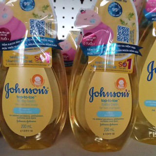 Sữa tắm gội gohnsons baby- an toàn cho bé 200ml