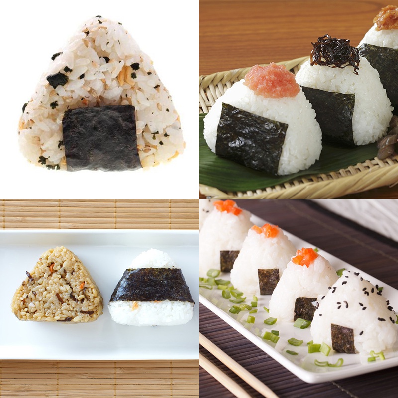 2 Khuôn làm cơm nắm Sushi hình tam giác bằng nhựa DIY
