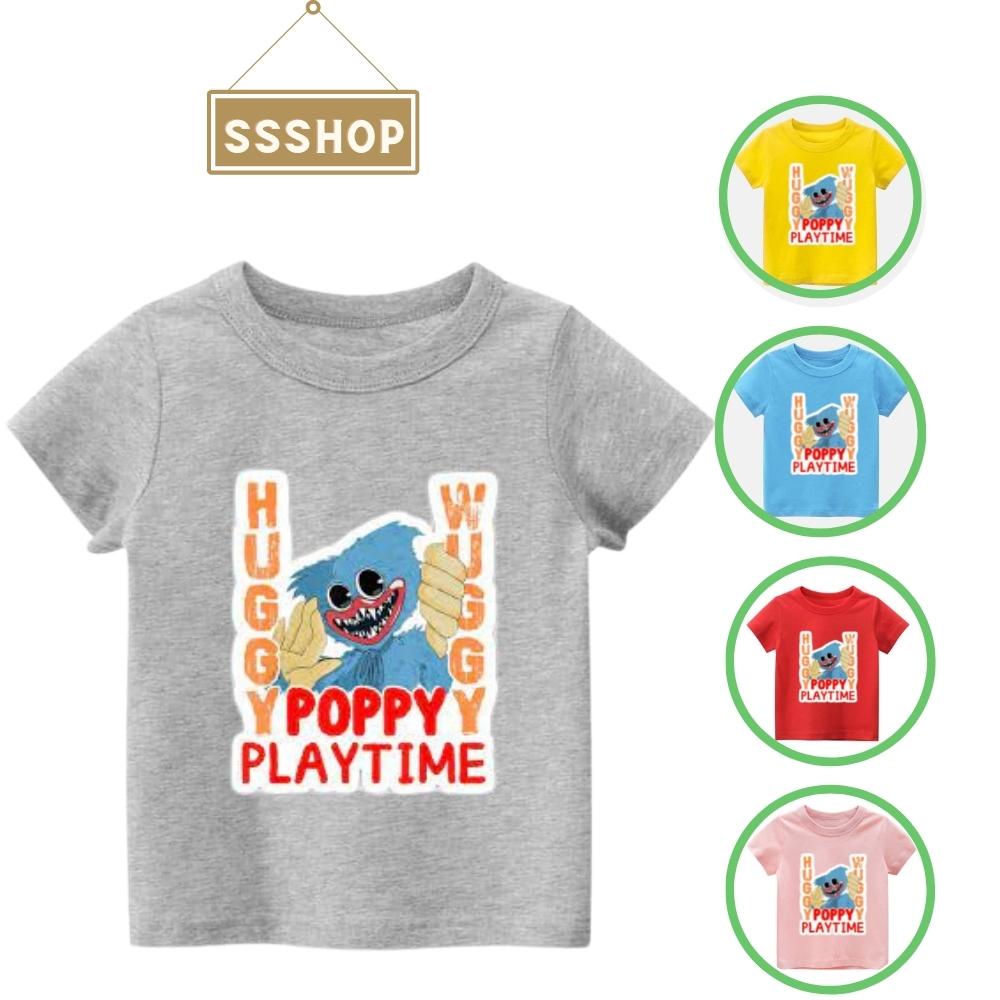 Áo thun bé trai và bé gái in hình Huggy Wuggy, Áo Poppy Playtime chất liệu cotton thoáng mát mềm mịn SSSHOP 12