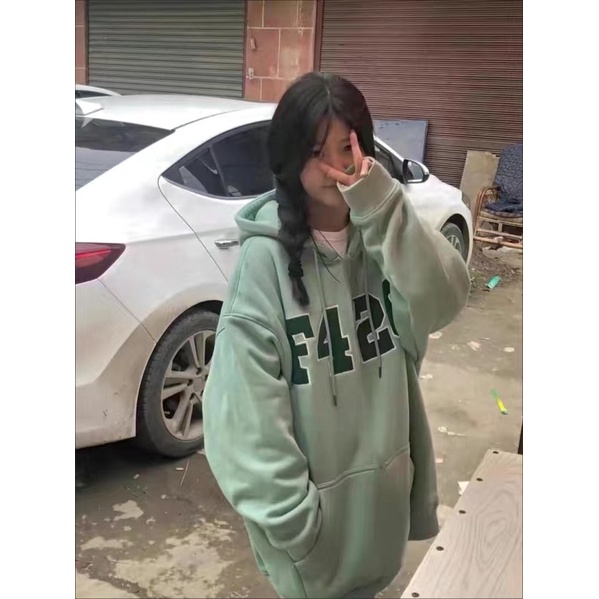 Áo nỉ hoodie F426, áo khoác dáng rộng
