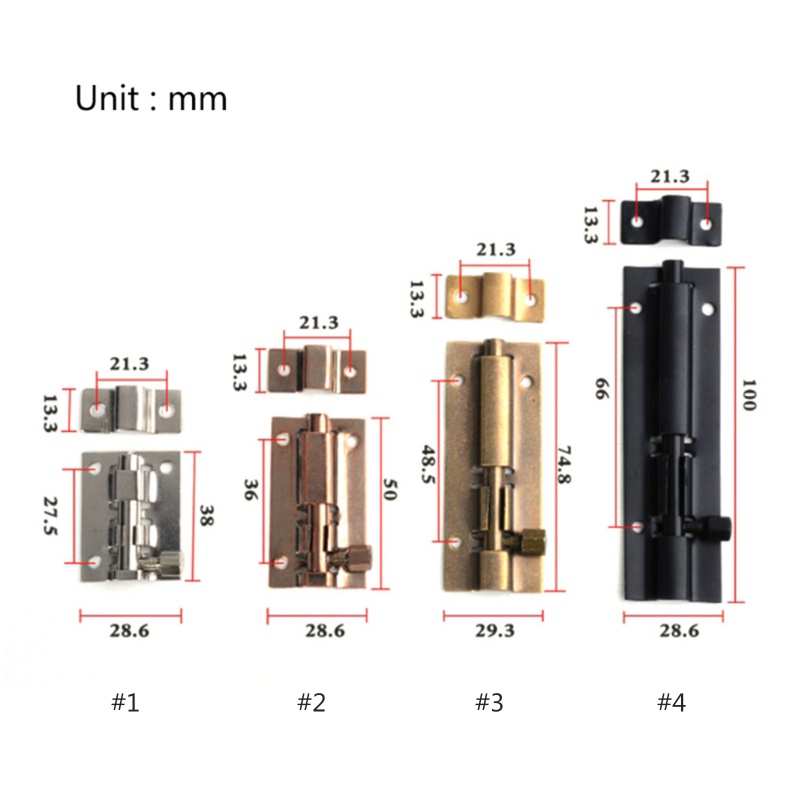 Chốt Khóa Cửa Trượt Bằng Thép Không Gỉ An Toàn Cho La