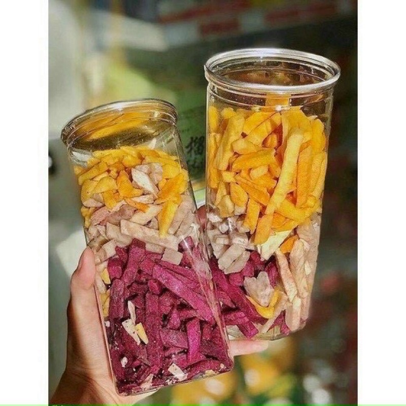 KHOAI SẤY SỢI  MIX 3 VỊ 300g/1 hủ [FREE SHIP] TỪ ĐƠN 50K, [Loại Đặc Biệt] Hàng ngon nhà làm