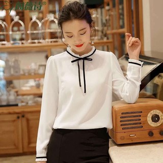 Áo Sơ Mi Kiểu Cổ Thắt Nơ