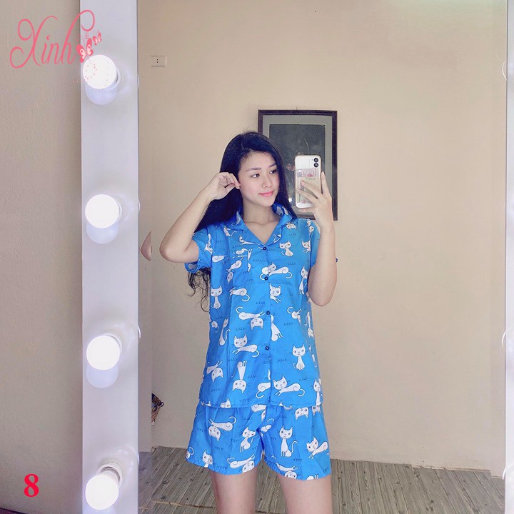 Bộ Đồ Mặc Ở Nhà Chất Kate Thái Cực Đẹp , Free Size Từ 40-65kg | BigBuy360 - bigbuy360.vn