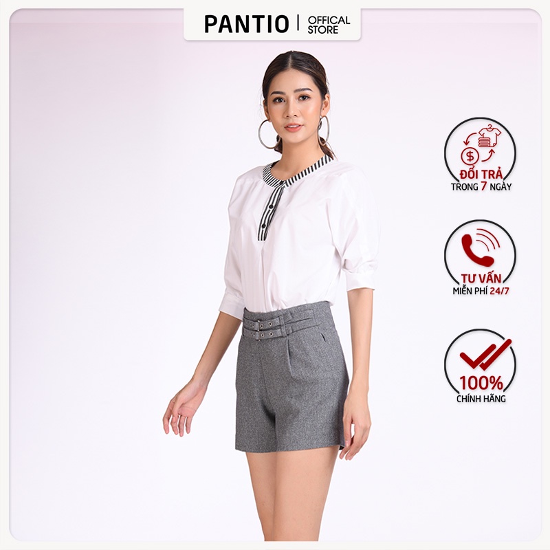 Áo sơ mi chất liệu thô dáng chữ A BAS52203 - PANTIO