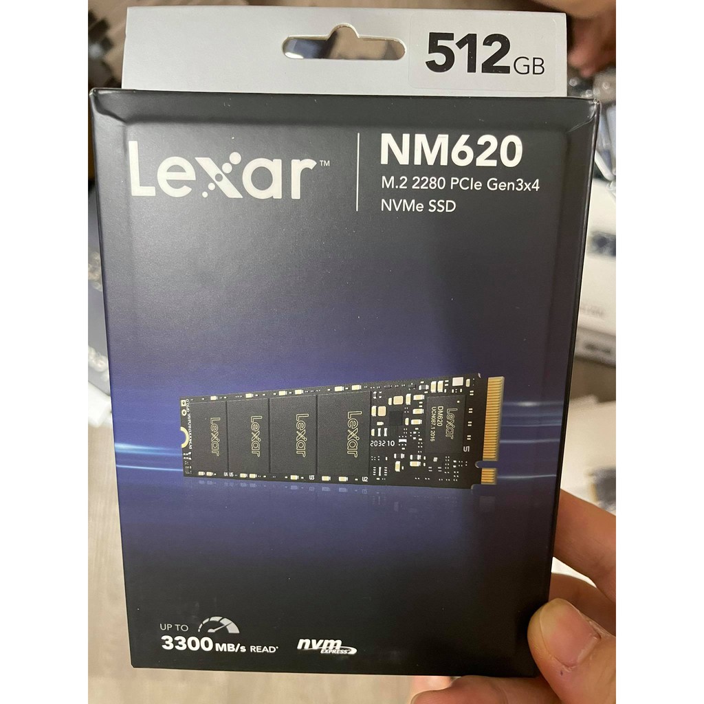 Ổ cứng SSD M2 PCIe Lexar NM620 256GB 512GB NVMe 2280 Gen 3x4- Bảo hành 3 năm