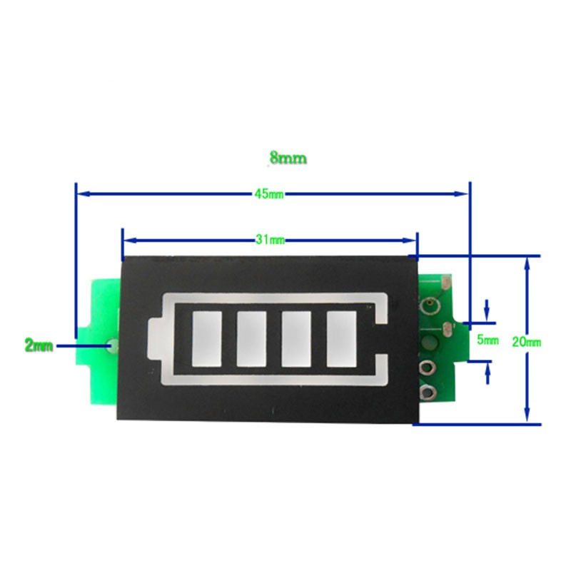 Bộ pin Lithium Li-ion 12V 3S 18650 Li-po Chỉ báo dung lượng pin Đồng hồ đo mức năng lượng Bộ kiểm tra mức năng lượng Bảng hiển thị