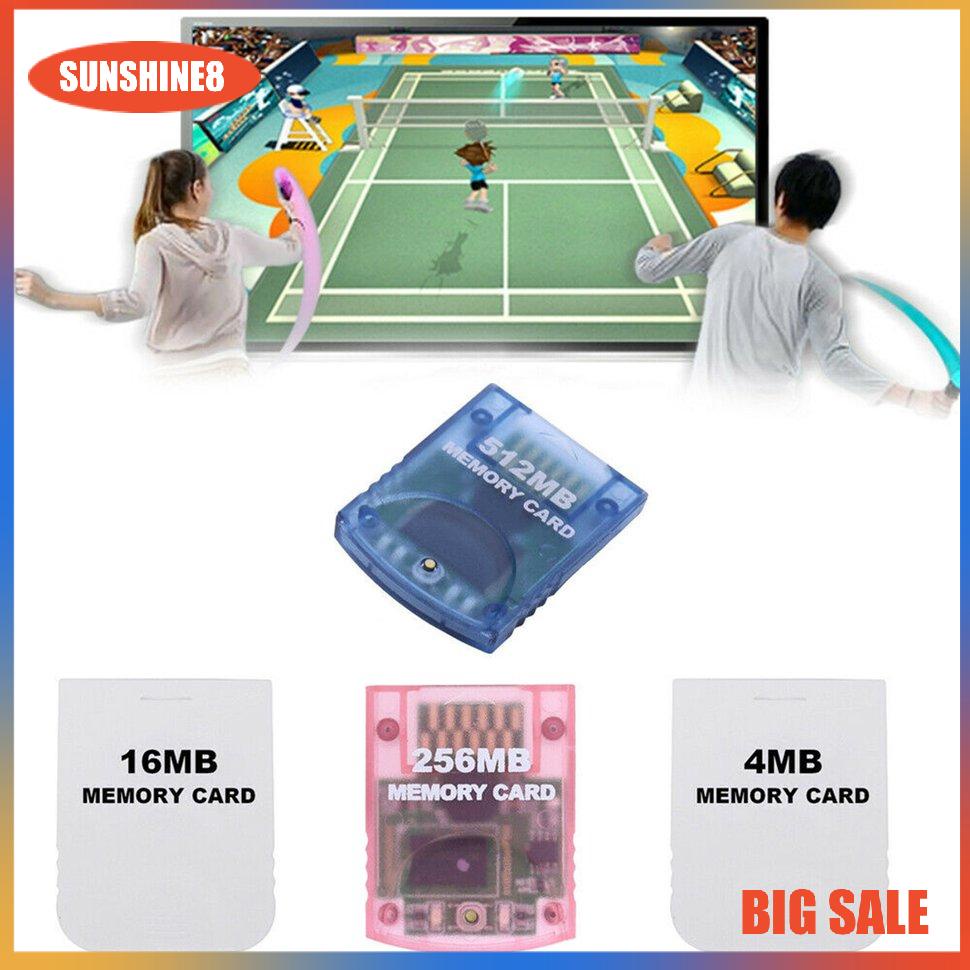 【SUN】Practical Memory Card for Wii Gamecube Game 4MB~512MB 8192 Blocks