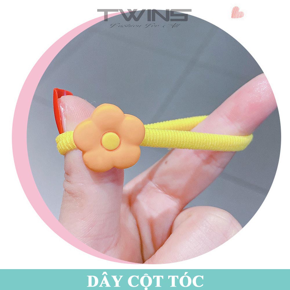 Set 10 dây cột tóc, buộc tóc SD111 nơ dễ thương, cute, xinh đẹp phong cách Hàn Quốc làm phụ kiện tóc cho bé gái