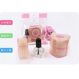 cuộn kích mí lưới kèm keo và nhíp gắp