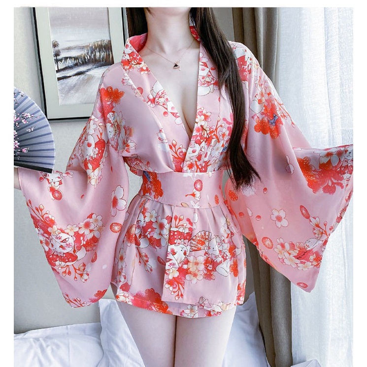 Áo ngủ kimono from ngắn ngọt ngào TK2798