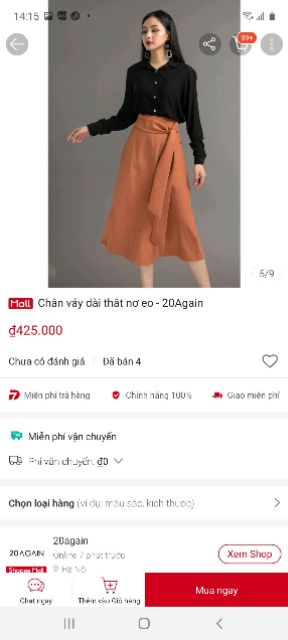 Thanh lý váy công sở 20again mới 100% tag đầy đủ