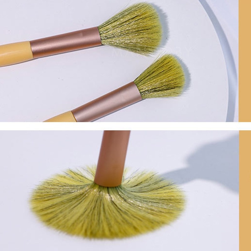 Set 6 Cọ Trang Điểm Phấn Mắt Má Hồng Lông Mềm Kích Thước Nhỏ Gọn