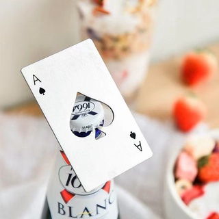 Dụng cụ mở nắp chai hình lá bài poker bằng thép không gỉ