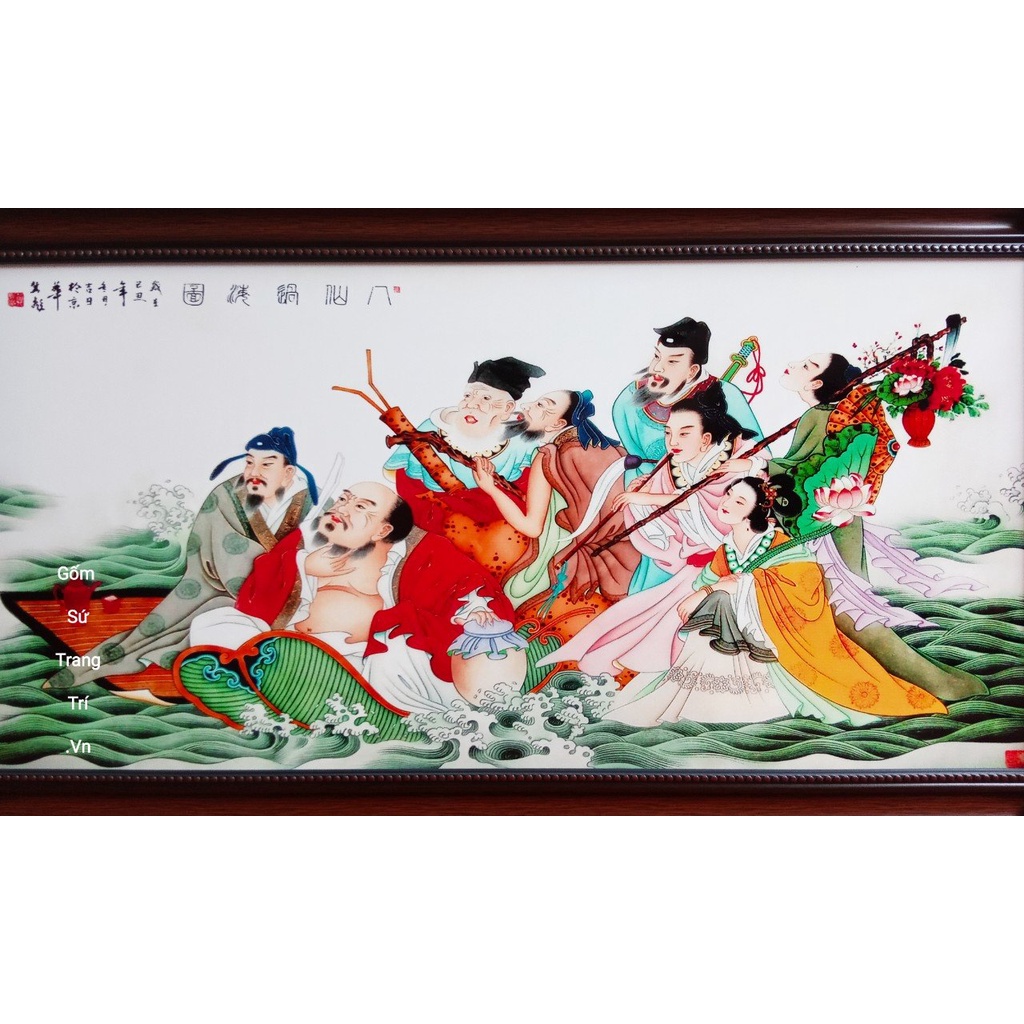 TRANH SỨ BÁT TIÊN QUÁ HẢI