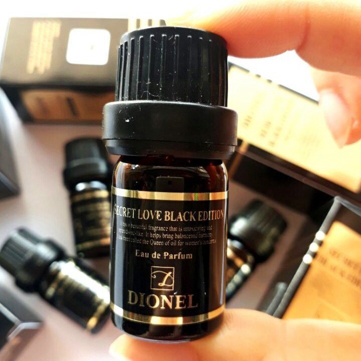 Nước hoa vùng kín Dionel secret love Black Edition 5ml, Nước hoa bím Hàn Quốc hương thơm quyến rũ