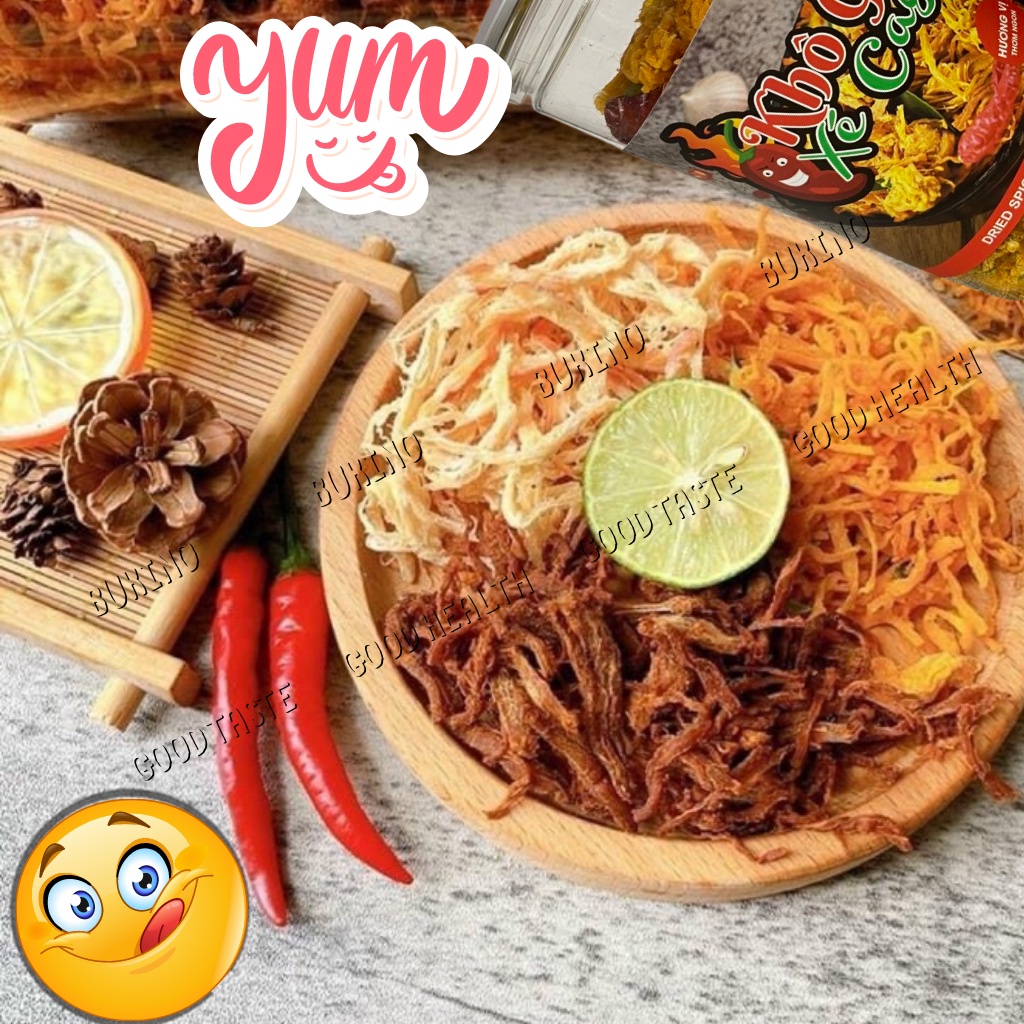 Khô heo mix khô gà, khô mực BUKINO, hộp 300g gồm 3 vị, đồ ăn vặt khô mix 3 vị Hà Nội vừa ngon vừa rẻ