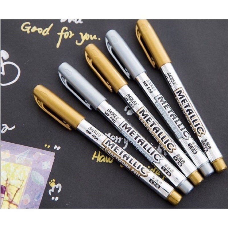 Bút nhũ VÀNG BẠC ánh kim ngòi 1.5mm