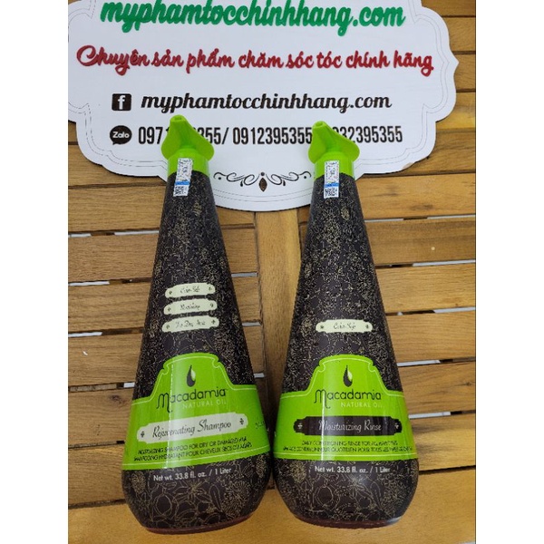 Dầu gội xả Macadamia trẻ hóa Rejuvenating 1000ml