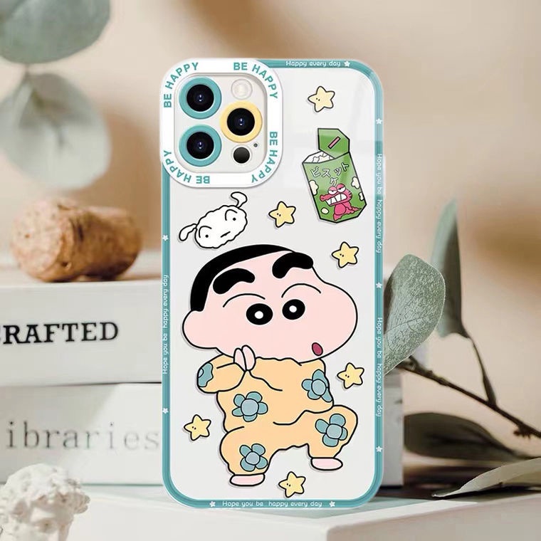 Ốp Điện Thoại TPU Dẻo Trong Suốt Họa Tiết Hoạt Hình Dễ Thương Cho Iphone 12 13 14 6 6S 7 8 Plus X XS XR 11 Pro Max
