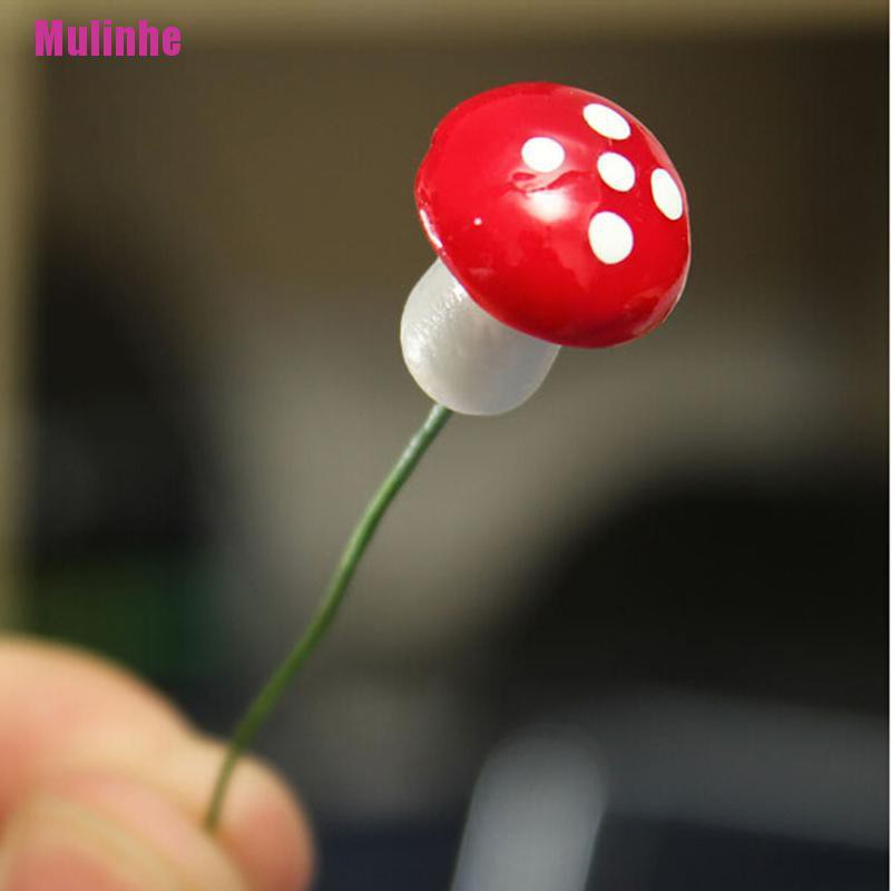 Set 10 đồ trang trí hình cây nấm mini trang trí sân vườn / nhà búp bê diy