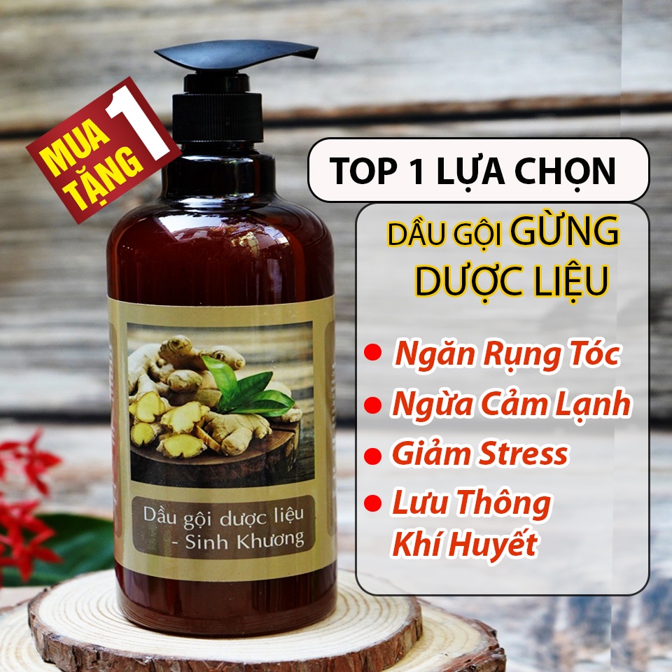 Dầu gội gừng cho mẹ sau sinh, người lớn tuổi, người hay cảm gió cảm lạnh hay tắm đêm - dầu gội thảo dược thiên nhiên