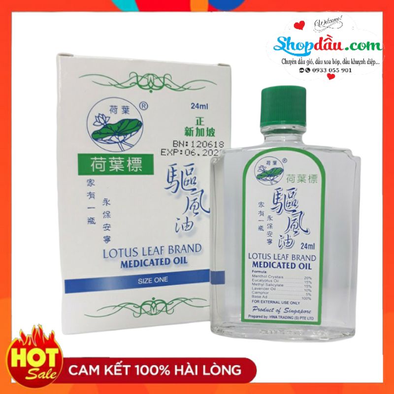 Dầu gió trắng lá sen 24ml