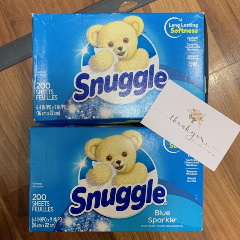 Giấy thơm quần áo Snuggle hộp 200 tờ Blue Sparkle