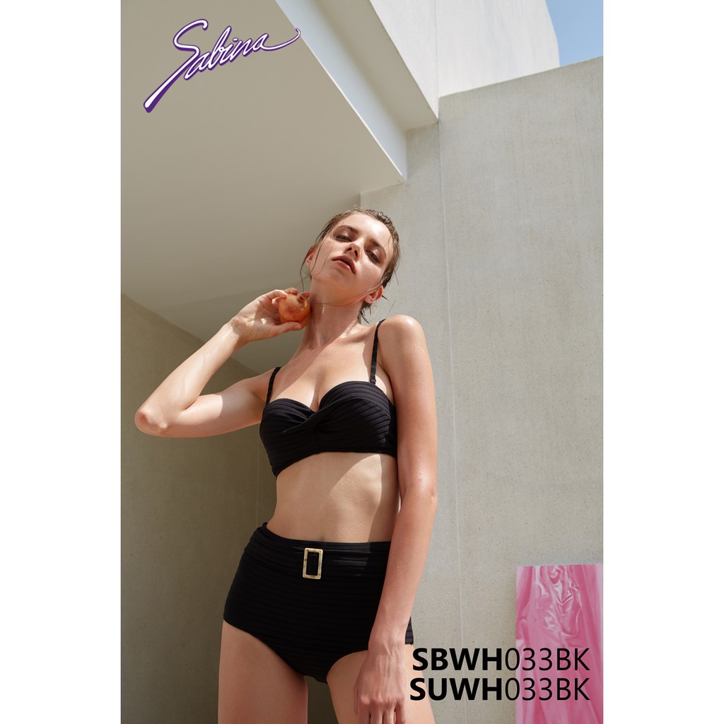 Set Đồ Bơi Bikini Cao Cấp Màu Đen Swimwear By Sabina SBWH033BK+SUWH033BK