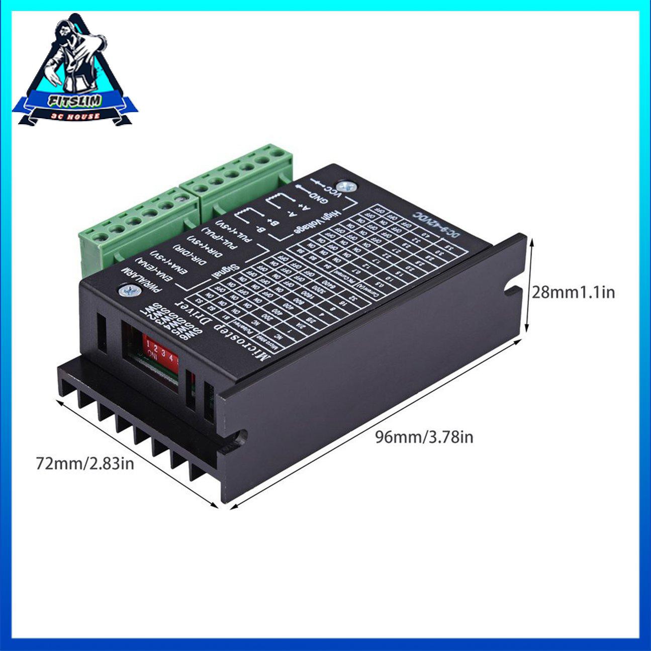 9-40V vi bước CNC TB6600 đơn cho bộ điều khiển động cơ bước trục 4A