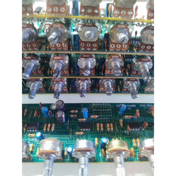 Mạch mic 4 IC 6 volume sử dụng cho amply, linh kiện tốt