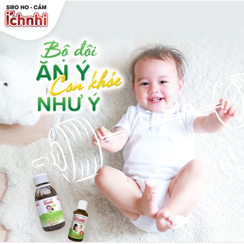 SIRO ho cảm ÍCH NHI dạng gói  _ SẢN PHẨM HỮU HIỆU CHO BÉ BỊ HO-CẢM CÚM-HẮT HƠI-SỔ MŨI