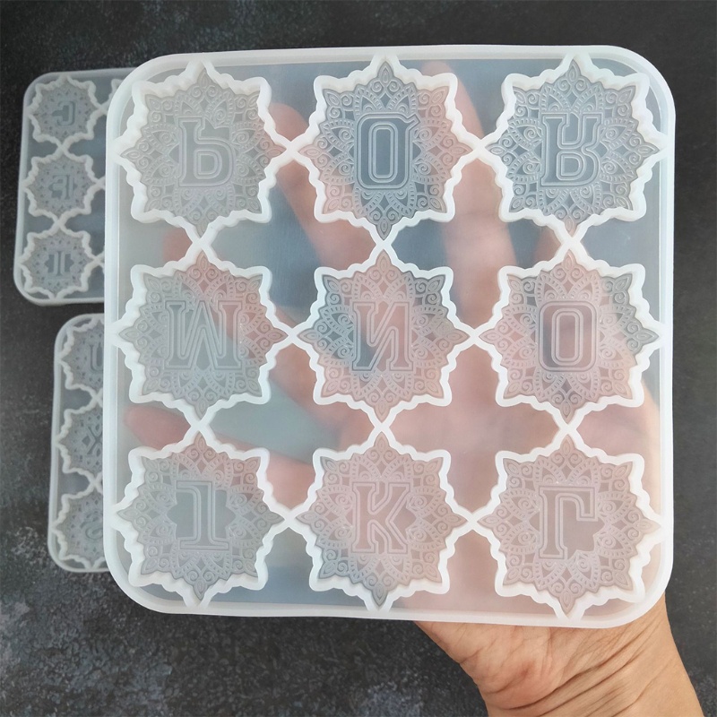Set 3 Khuôn Làm Móc Khóa / Điện Thoại Hình 26 Chữ Cái