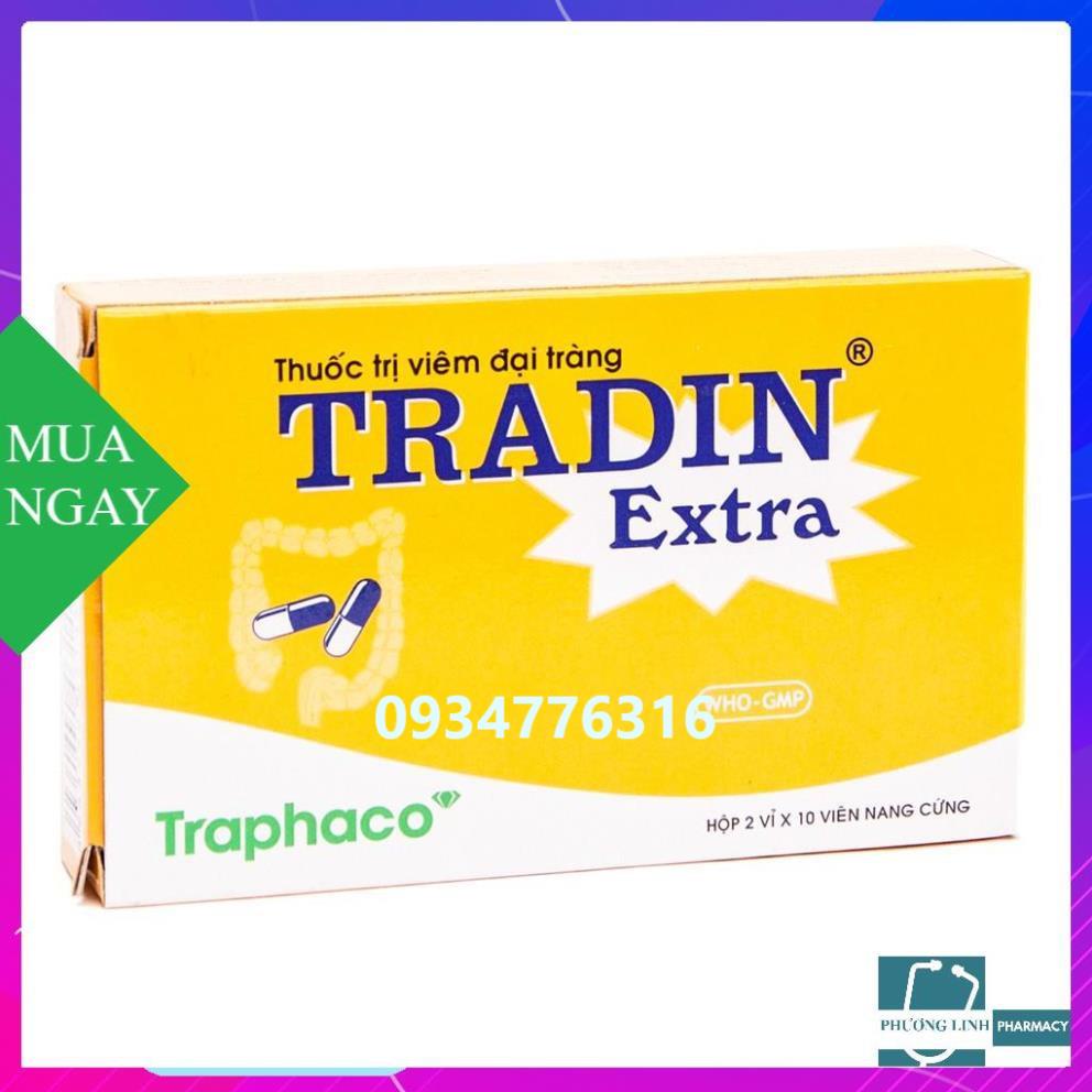 Tradin Extra hộp 2 vỉ hỗ trợ viêm đại tràng