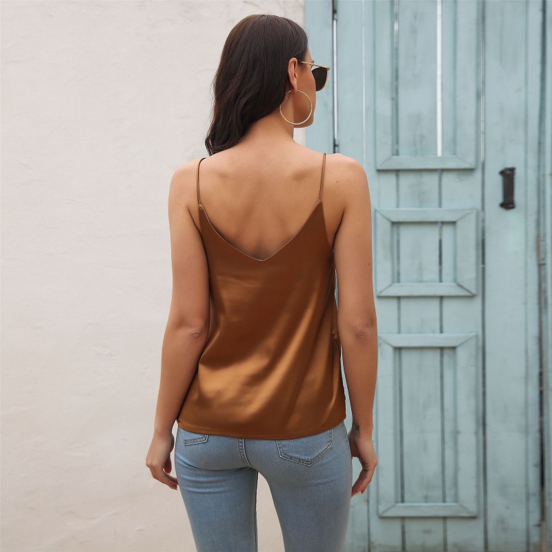 Áo Croptop Hai Dây Cổ Chữ V Dáng Ôm Phong Cách Thể Thao Quyến Rũ Dành Cho Nữ
