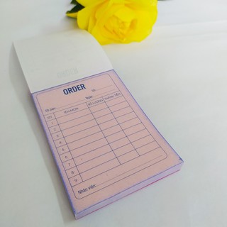 Sổ order 2 liên 7x10cm 100 tờ - 4 quyển