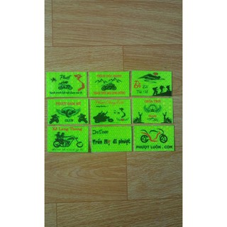 9 logo phượt , logo phản quang tem xe