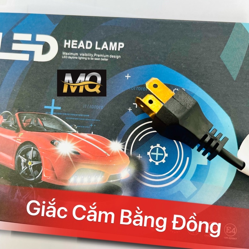 ĐÈN PHA LED X7 3 TIM LED SÁNG MẠNH ĐÈN PHA LED XE MÁY C6
