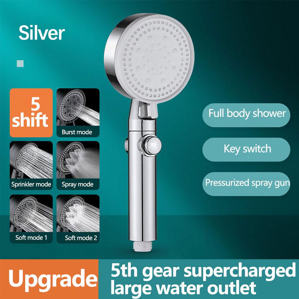 Đầu Vòi Hoa Sen Một Nút Màu Bạc Để Tắm Rửa Tiện Dụng Và Bền